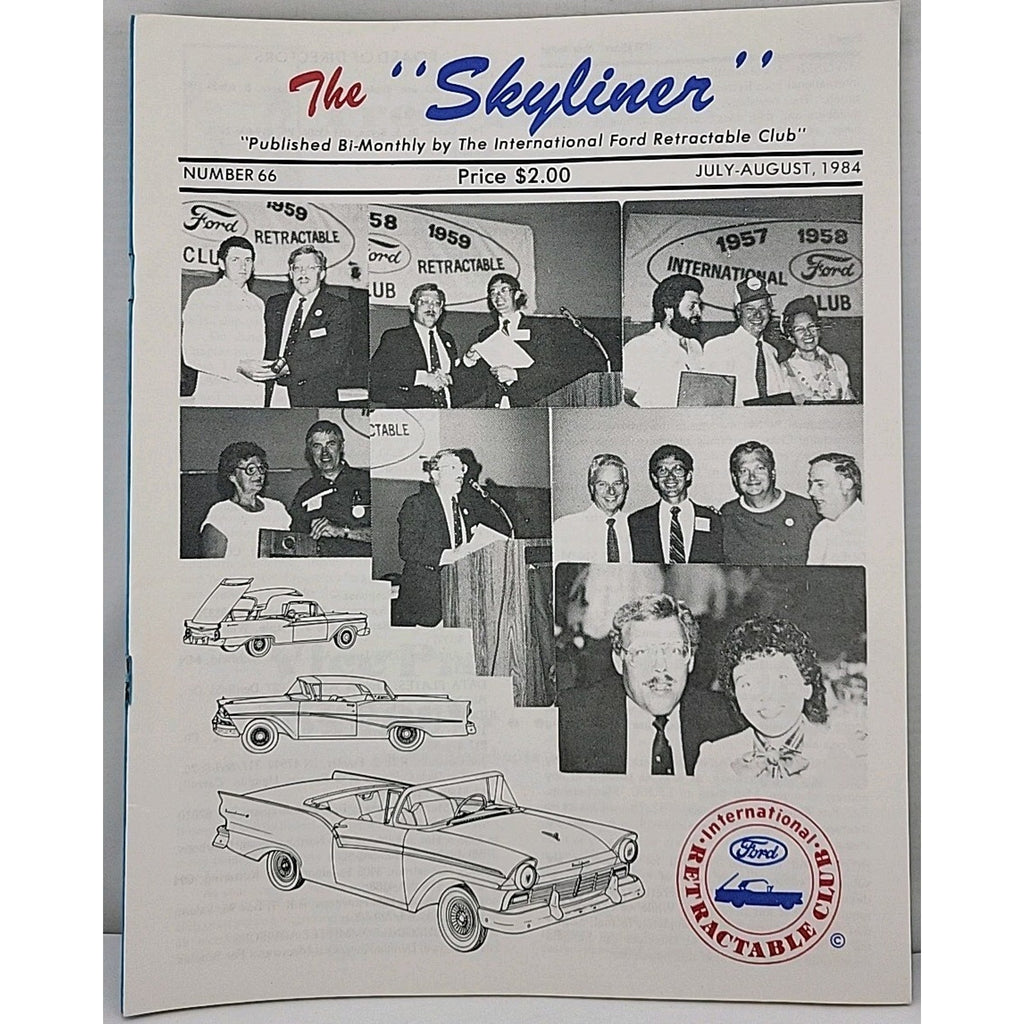 The Skyliner - International Ford Retractable Club - July-August 1984 Number 66