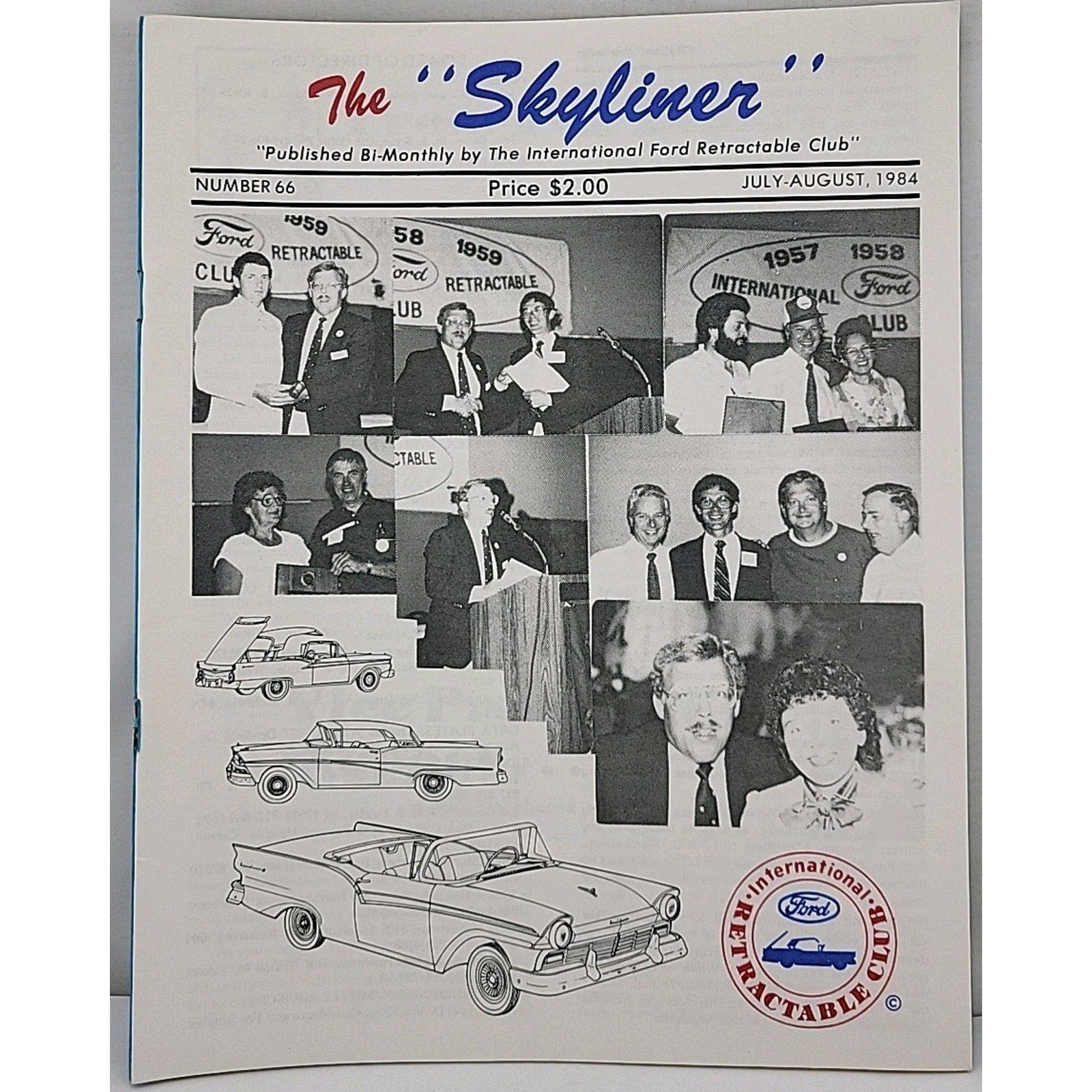 The Skyliner - International Ford Retractable Club - July-August 1984 Number 66