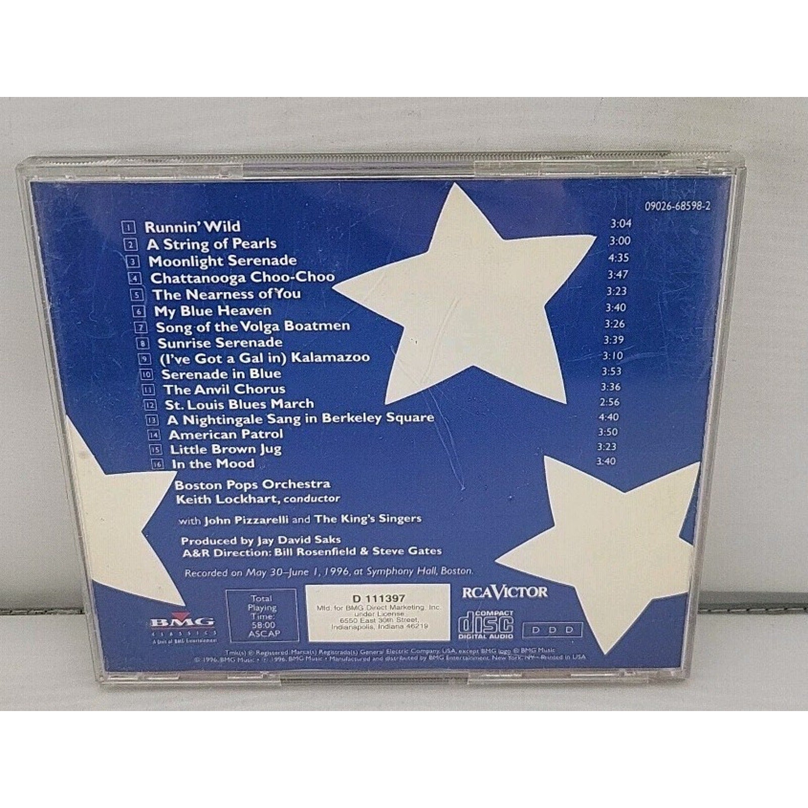 Runnin' Wild By Keith Lockhart & The Boston Pops Orchestra (CD 1996)