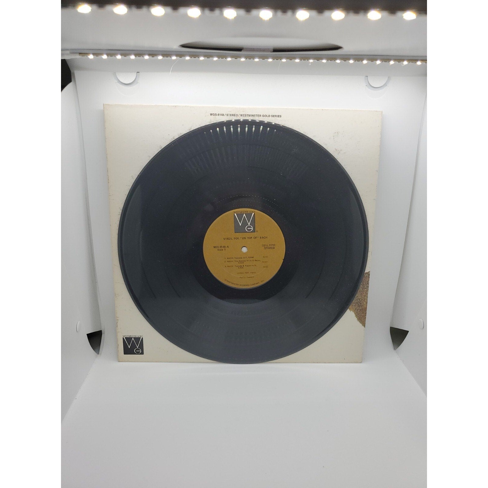 Virgil Fox "On Top Of" Bach Westminster (Record)