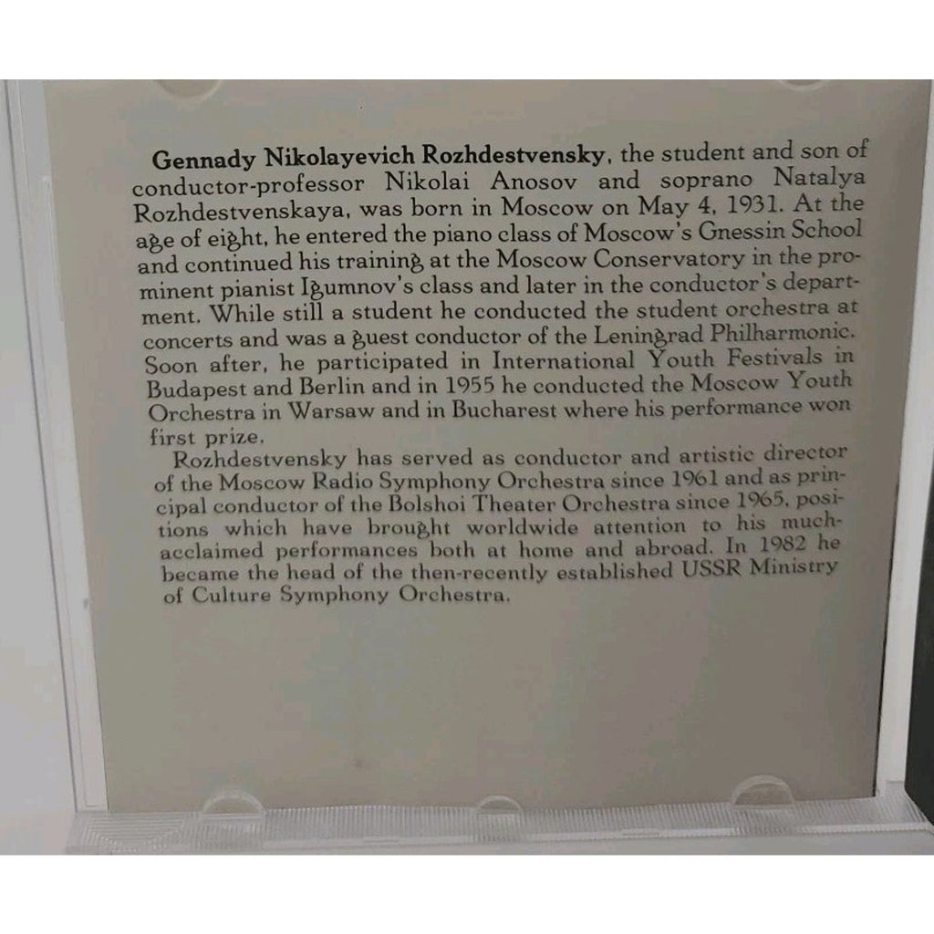 Alexander Glazùnov Symphony No.1 (CD)
