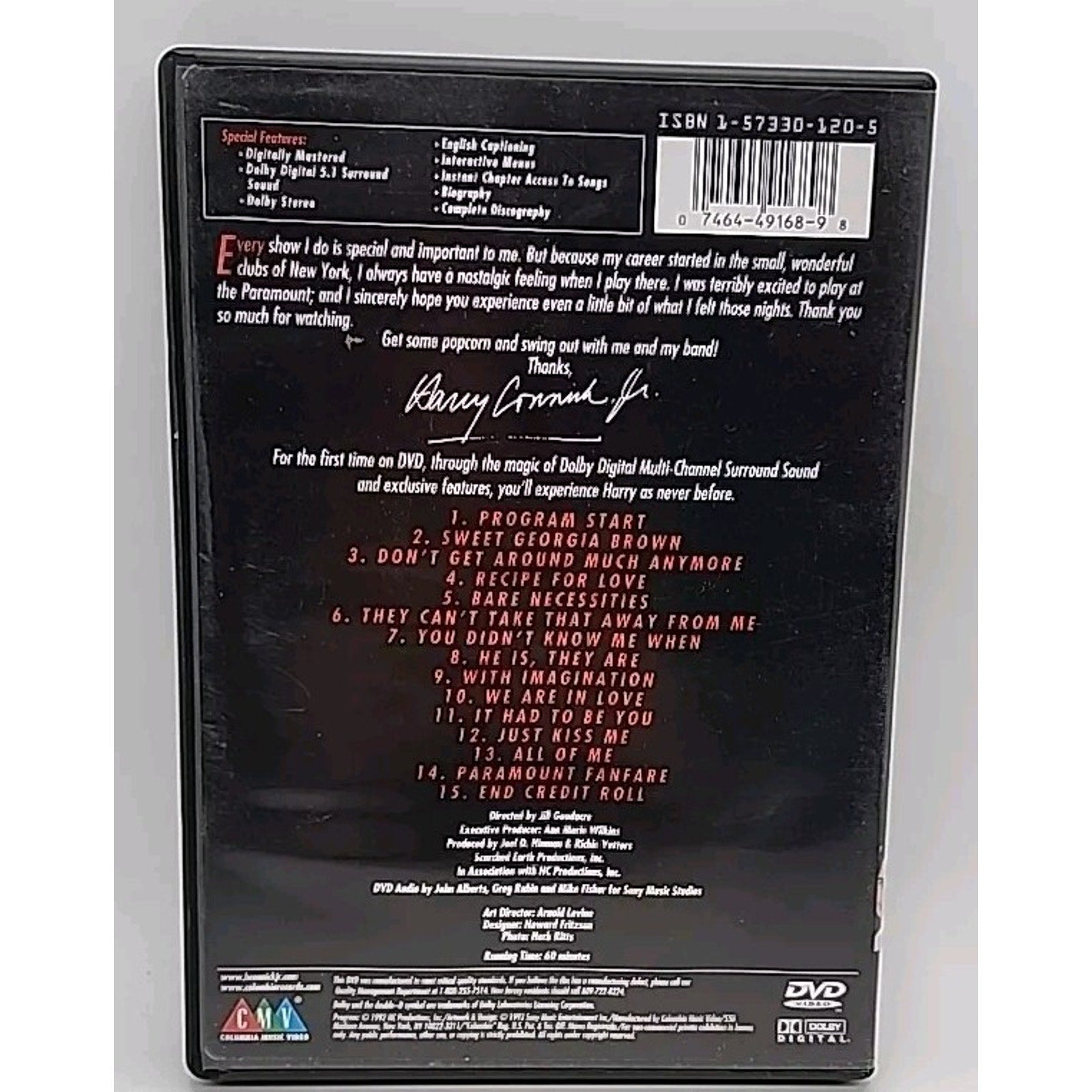 The New York Big Band Concert (DVD, 1992)