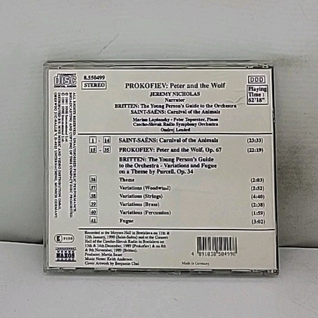 Prokofiev Peter and the Wolf Britten Young Person’s Guide Naxos CD