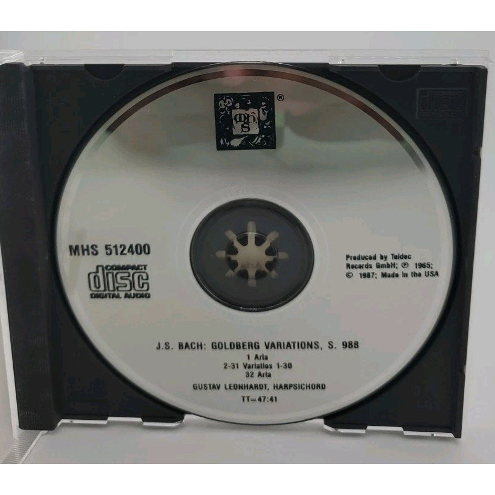 Johann Sebastian Bach Goldberg Variations, S. 988 (CD)
