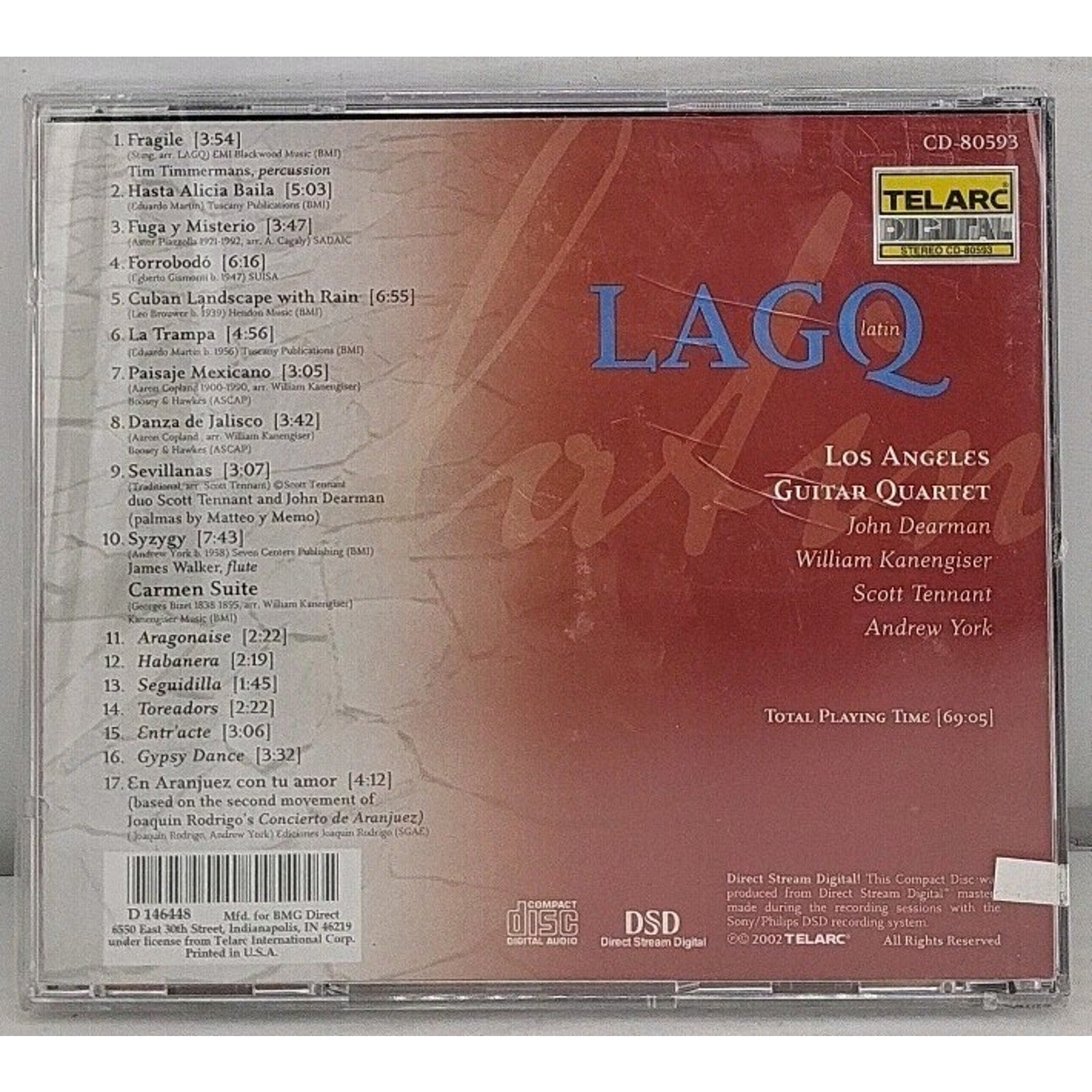 Los Angeles Guitar Quartet Latin Telarc 2002 CD *Brand New*