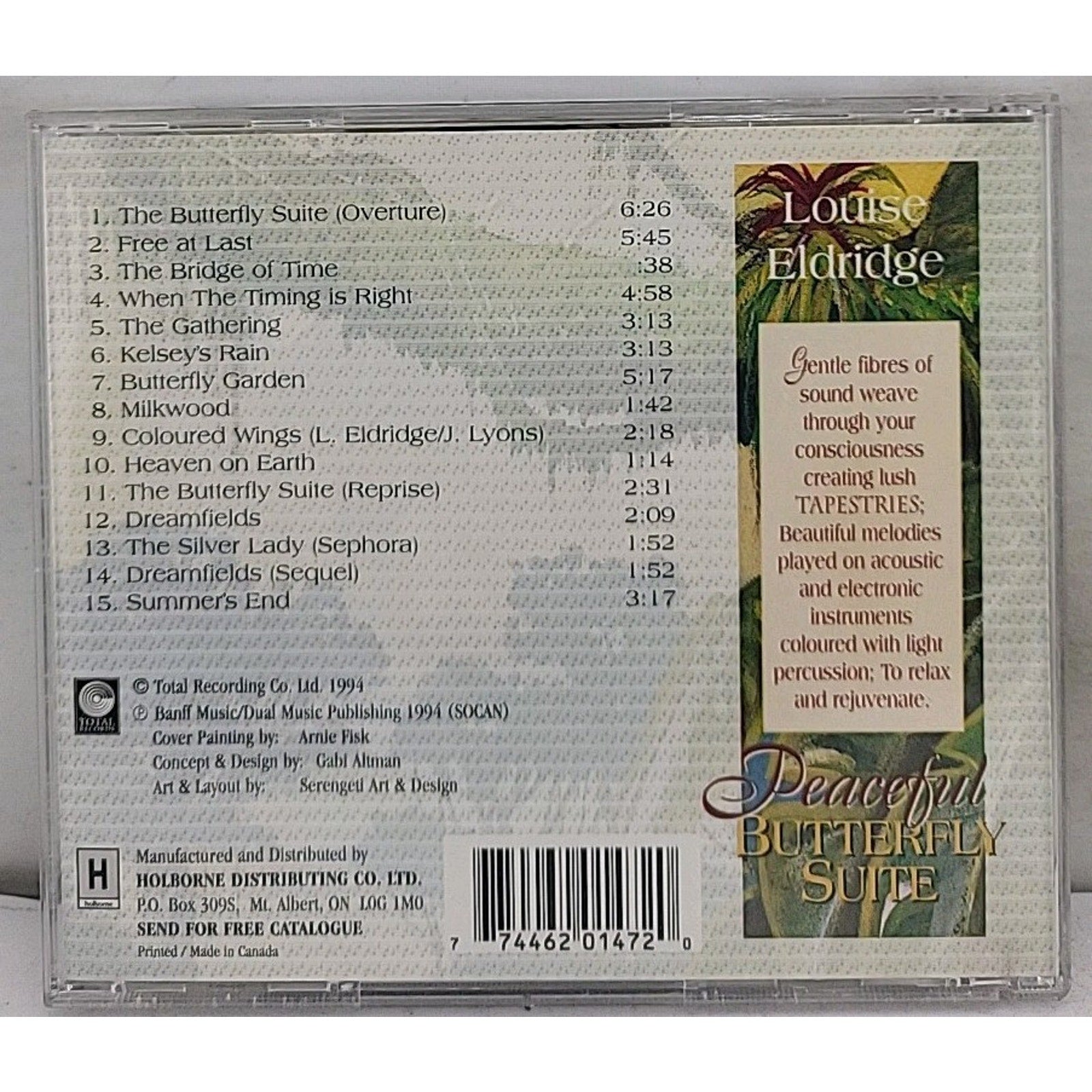 Peaceful Butterfly Suite by Louise Eldridge (CD, 2006)