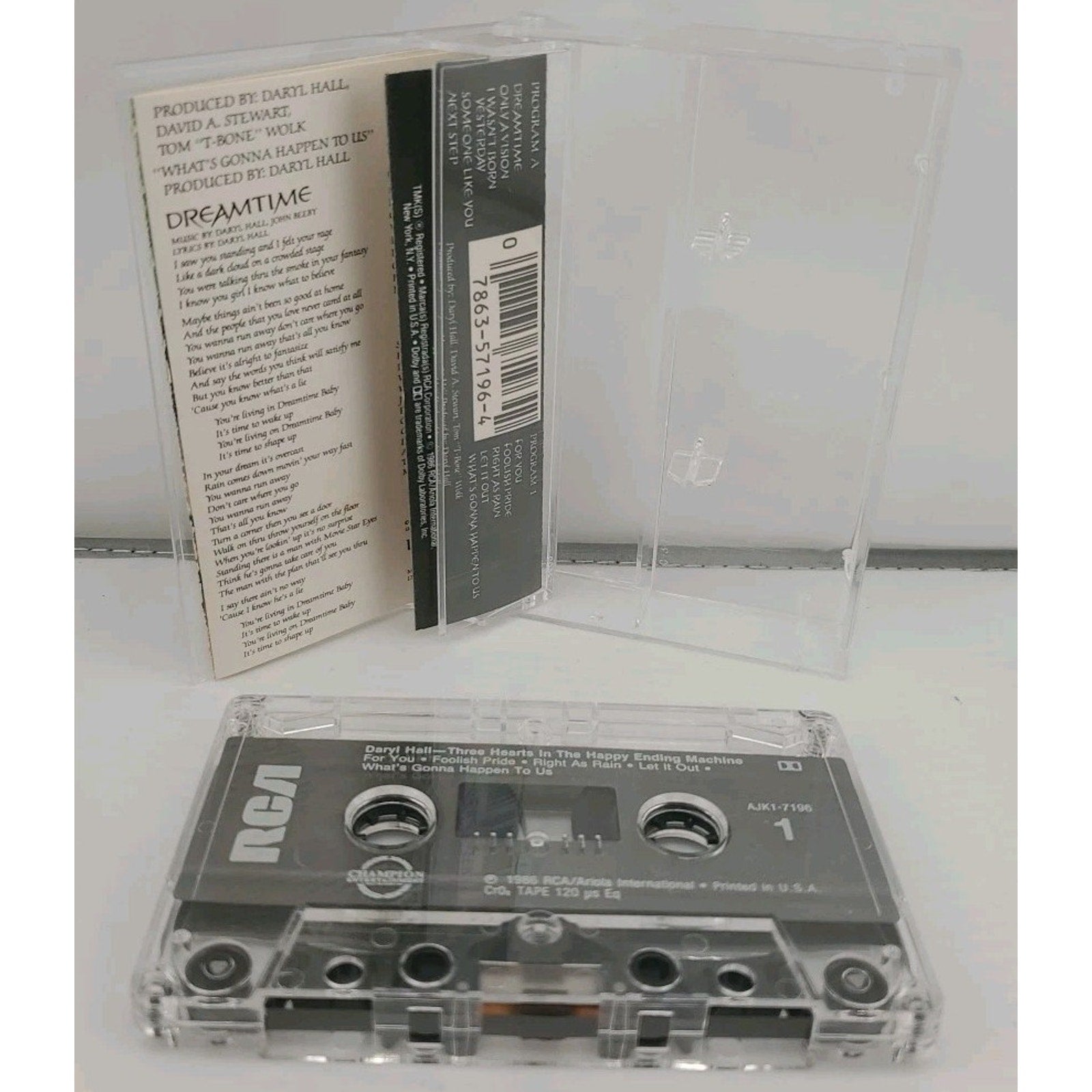 Daryl Hall Three Hearts In The Happy Ending Machine (Cassette 1986)
