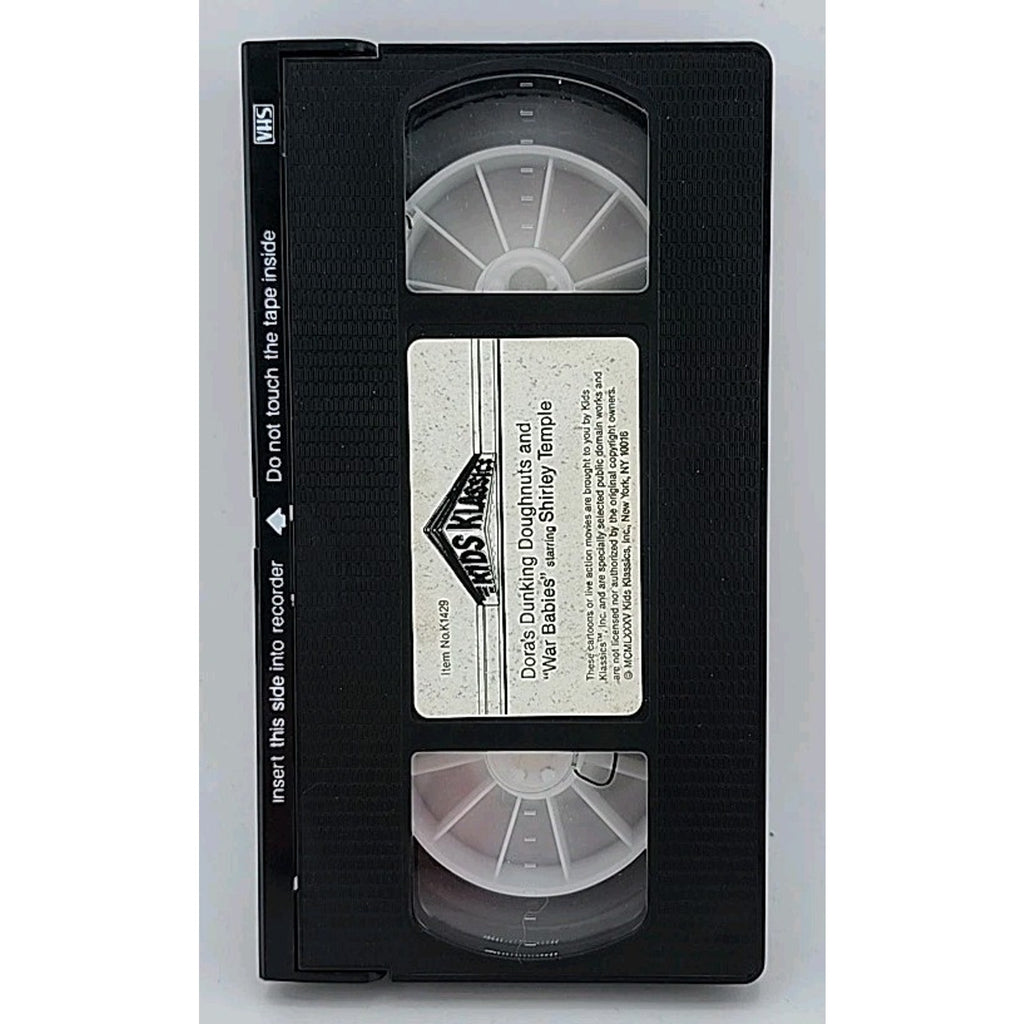 Dora's Dunking Doughnuts and "War Babies" starring Shirley Temple (VHS)