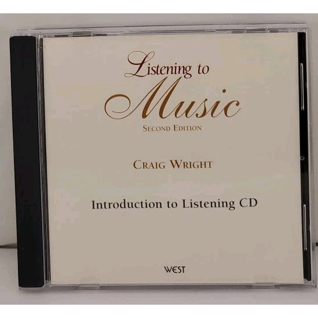 Listening to Music 2nd Ed. Introduction (CD, 1996)