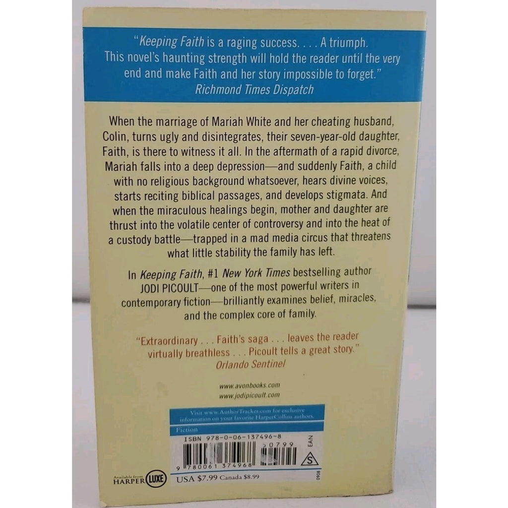 Keeping Faith : A Novel by Jodi Picoult (2008, Mass Market)