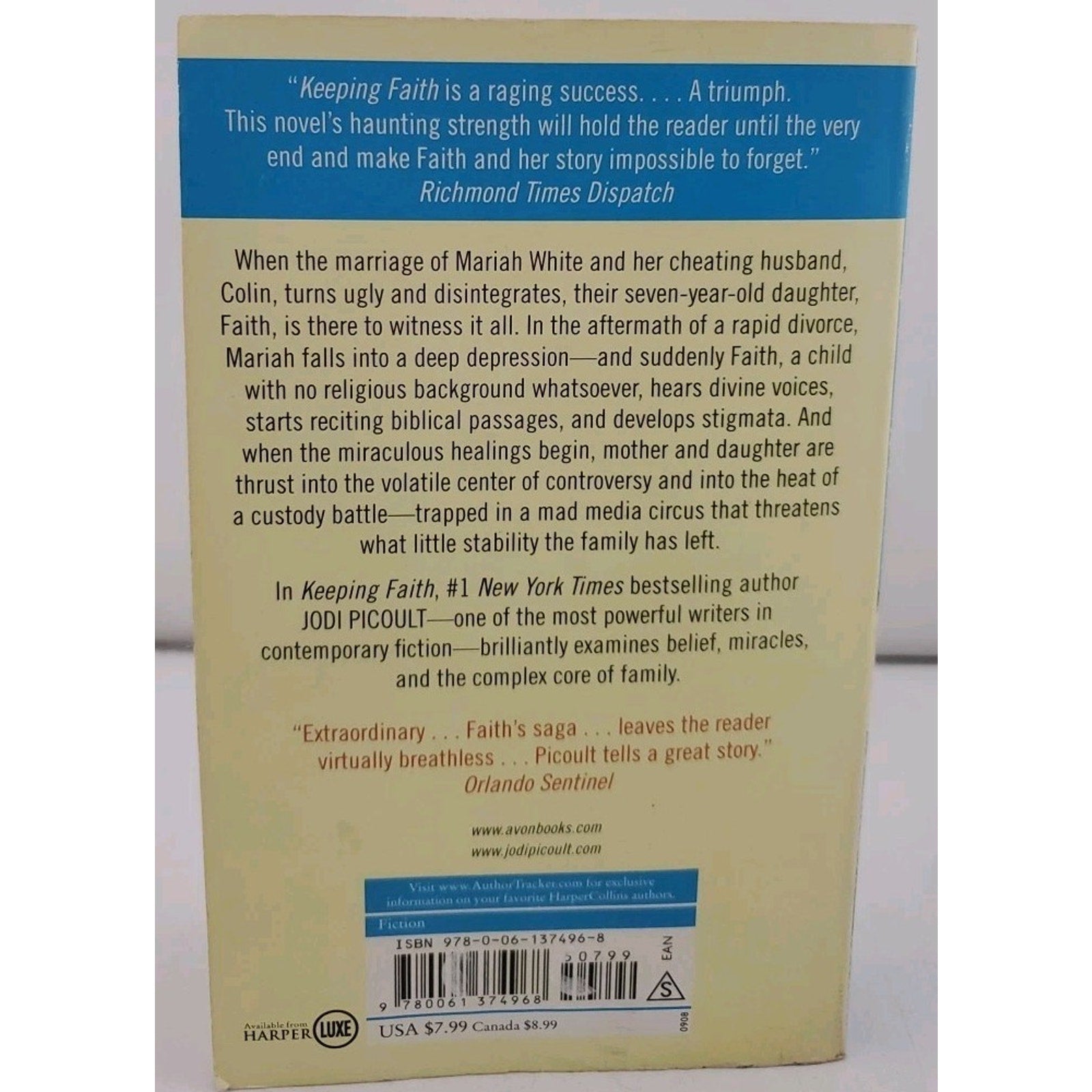 Keeping Faith : A Novel by Jodi Picoult (2008, Mass Market)