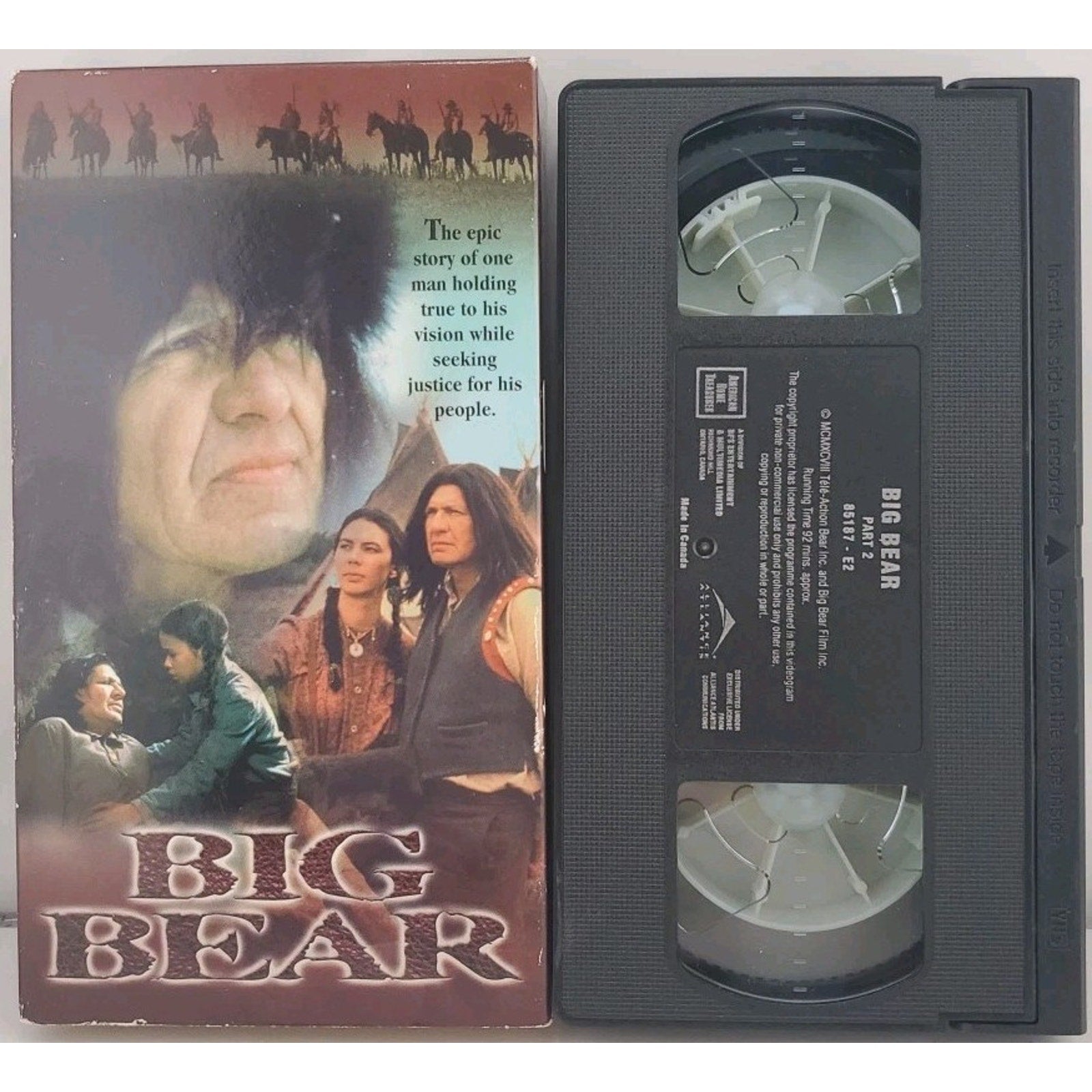 Big Bear Part 2 VHS Native American Film
