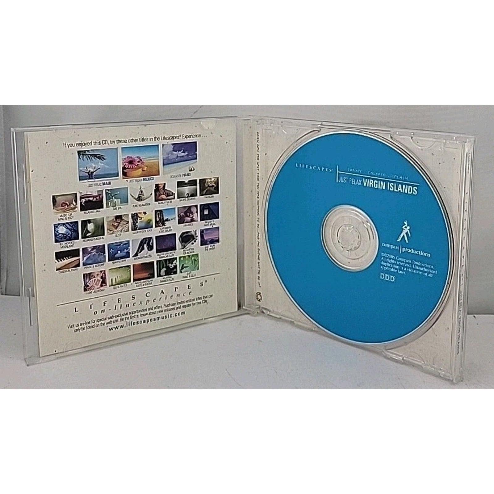 Just Relax: Virgin Islands by Jeffrey Bailey (Bass) (CD, 2005, Lifescapes Music)