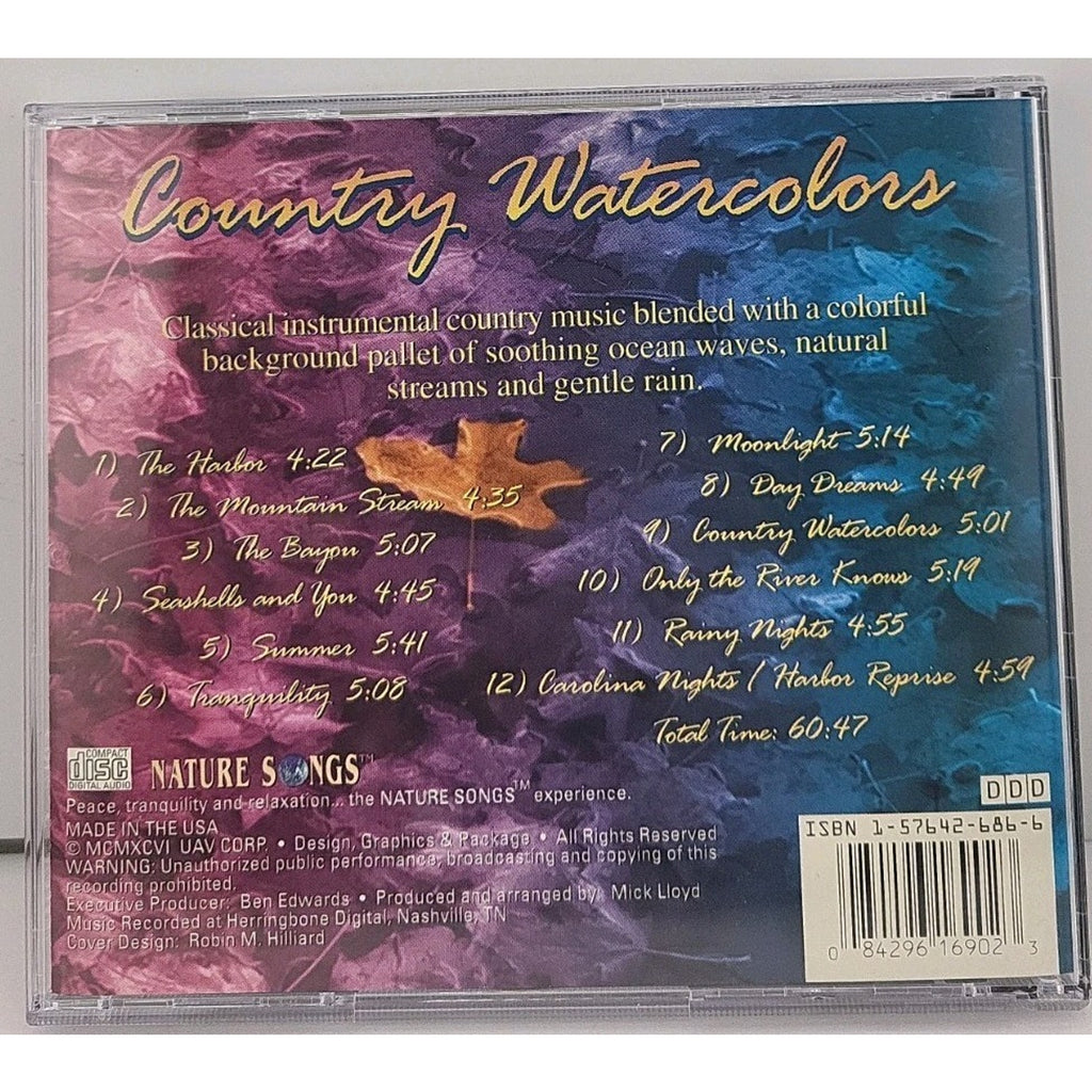 Country Watercolors: Nature Songs (CD, 1996) Nature Sounds and Music