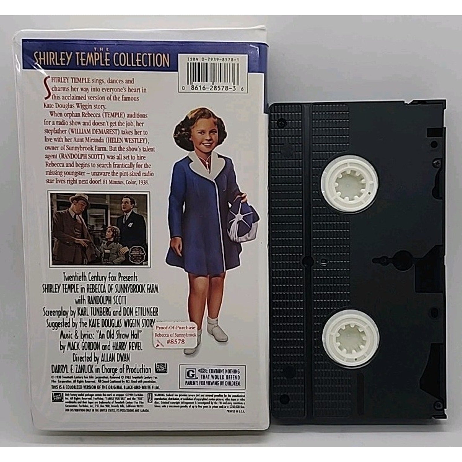 Rebecca of Sunnybrook Farm (VHS, 1998)