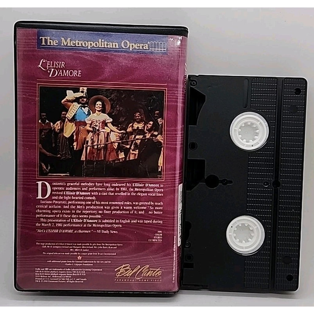 LElisir DAmore (VHS, 1992)