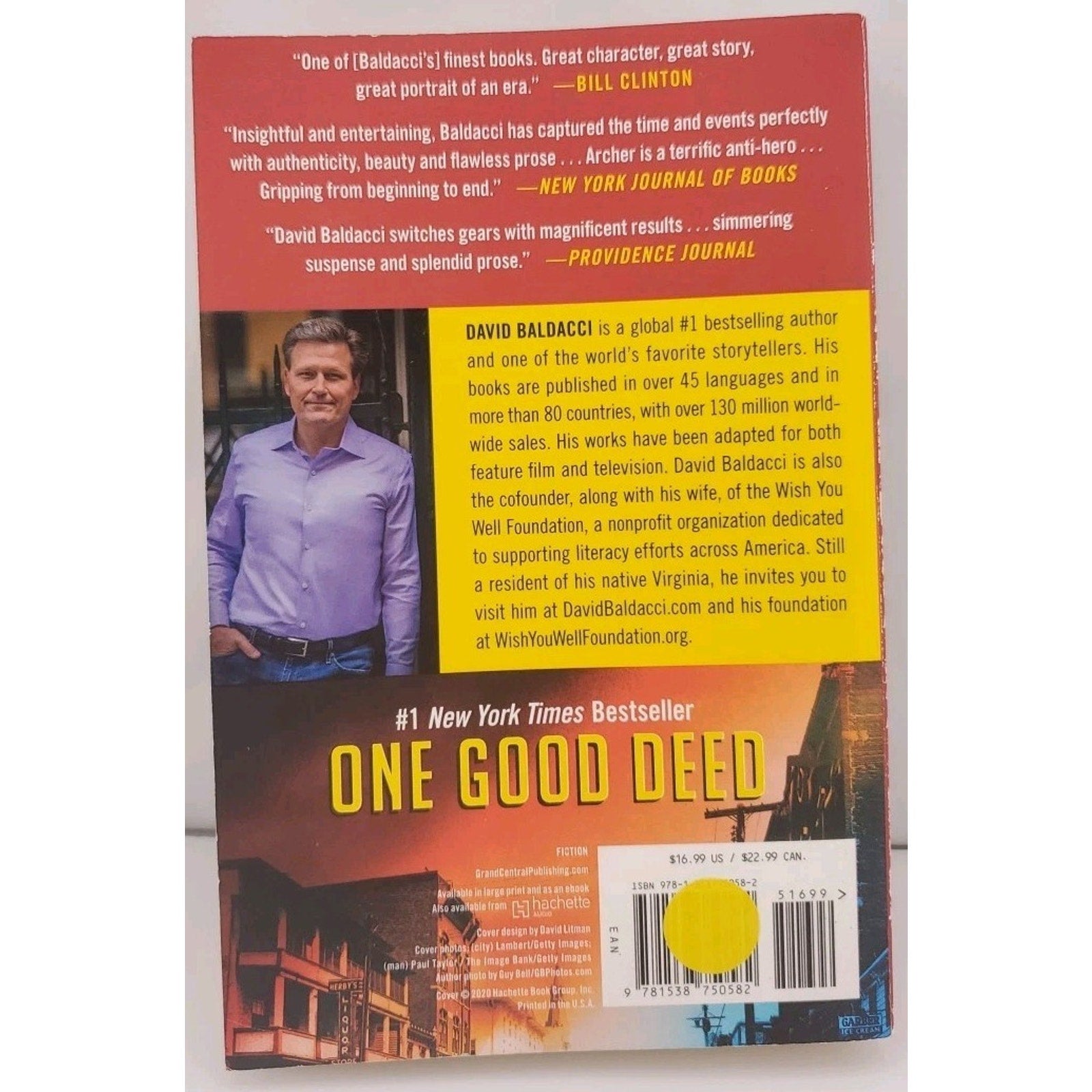 One Good Deed by David Baldacci (2020, Trade Paperback)