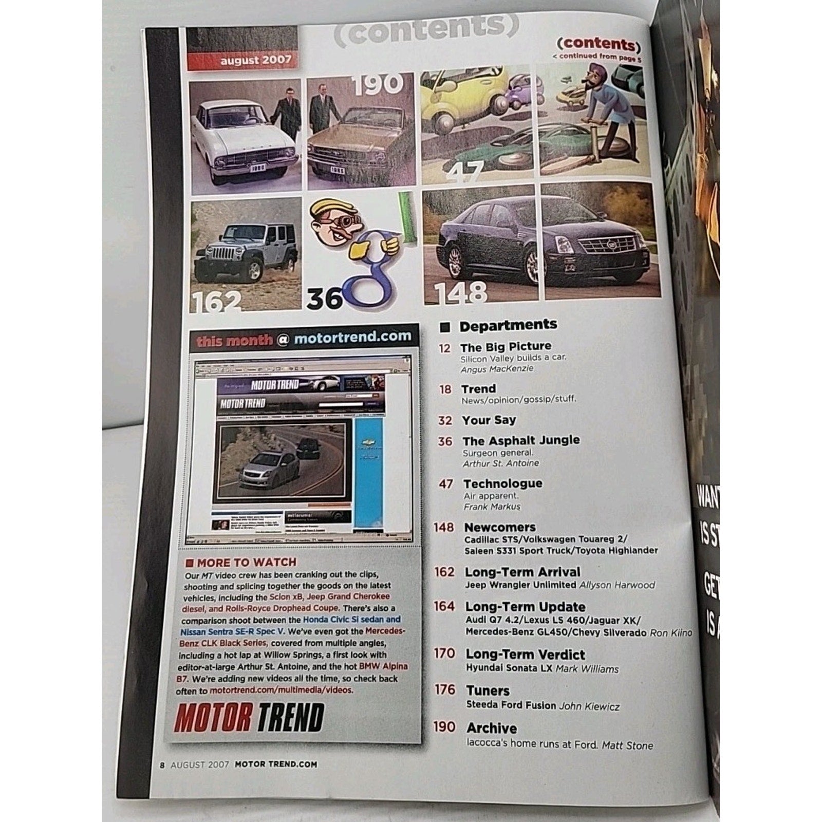Motor Trend Magazine August 2007