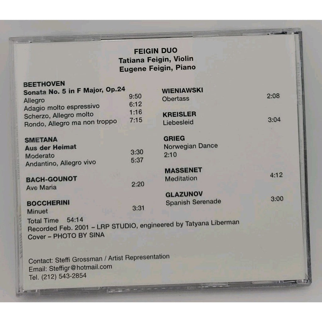 Feigin Duo Tatiana Feigin And Eugene Feigin Piano (CD)