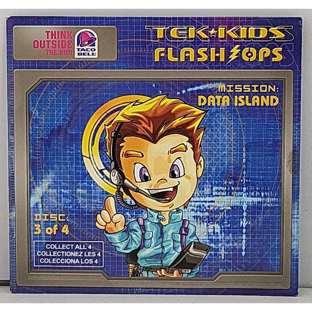 Taco Bell Tek-Kids Flash Ops: Mission Data Island PC CD-ROM Disc 3/4 2006