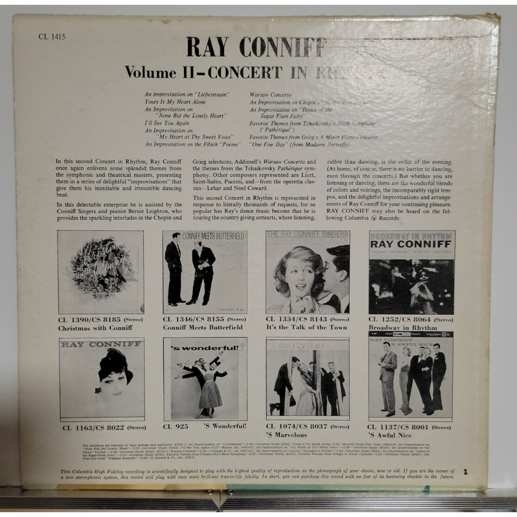 Ray Conniff His Orchestra And Chorus – Concert In Rhythm Volume II (Vinyl)