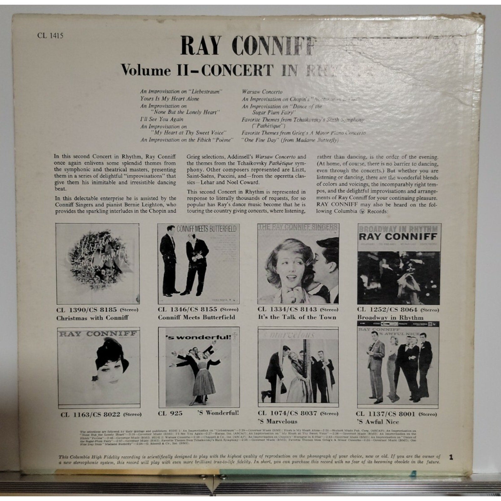 Ray Conniff His Orchestra And Chorus – Concert In Rhythm Volume II (Vinyl)