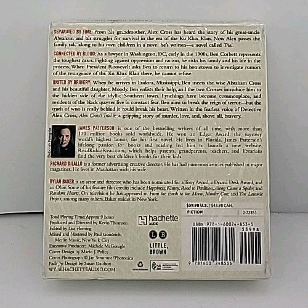 Alex Cross's Trial by James Patterson and Richard DiLallo (2009, CD) *Brand New*