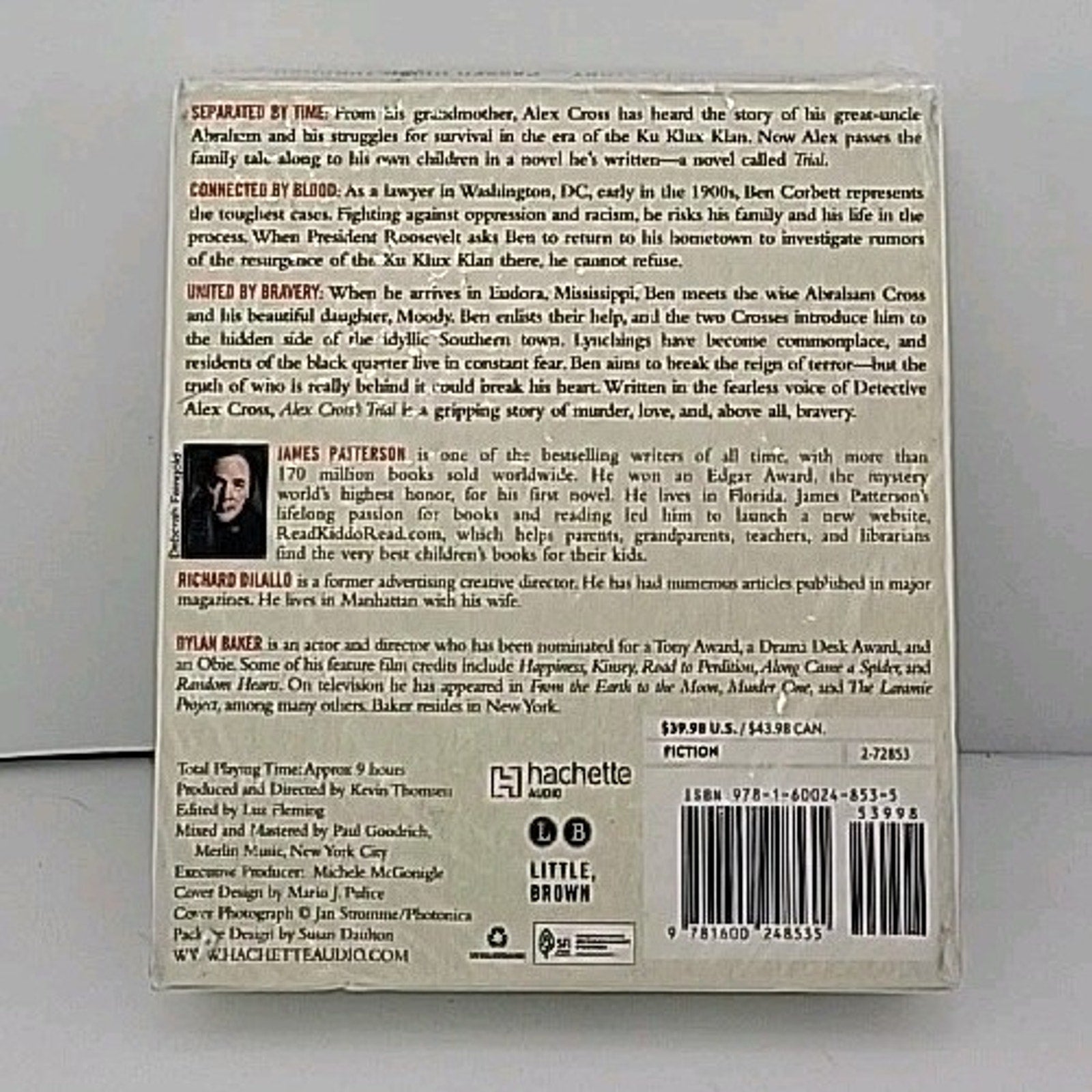 Alex Cross's Trial by James Patterson and Richard DiLallo (2009, CD) *Brand New*