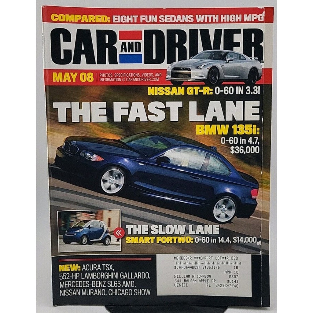 Car And Driver Magazine - May 2008 - Vol. 53 No. 11