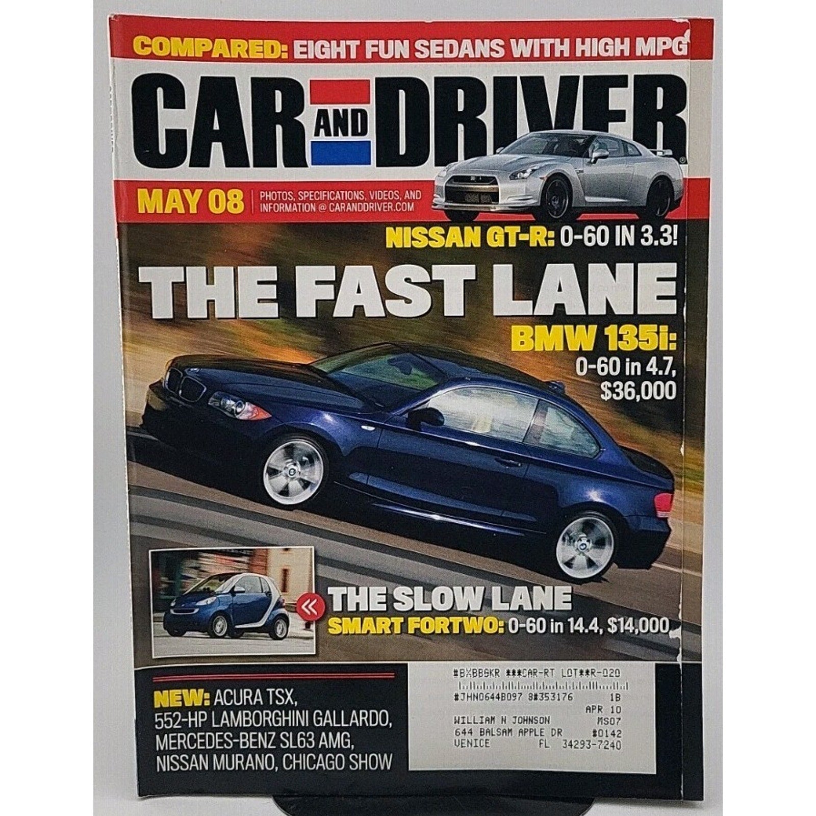 Car And Driver Magazine - May 2008 - Vol. 53 No. 11