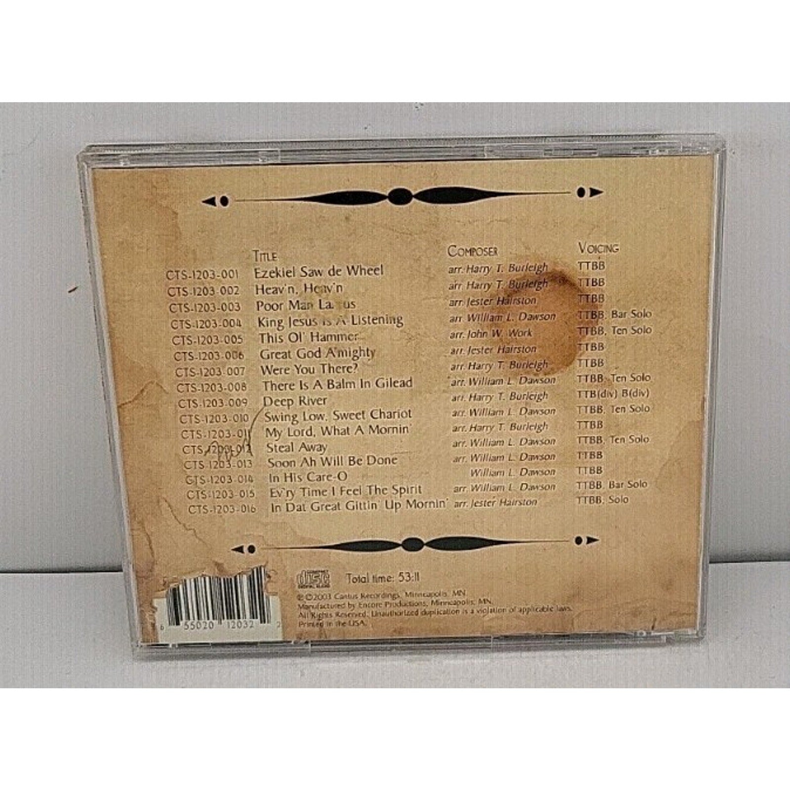Deep River by Cantus (CD, 2003)