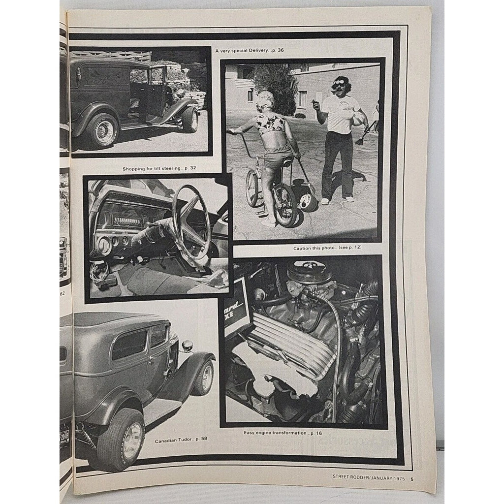 Street Rodder Magazine January 1975 Volume 4 No. 1