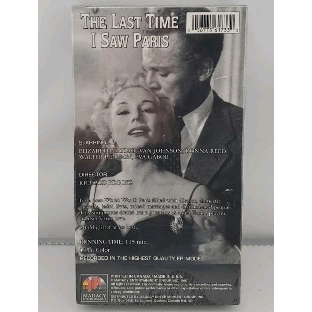 Last Time I Saw Paris (VHS) *Brand New*