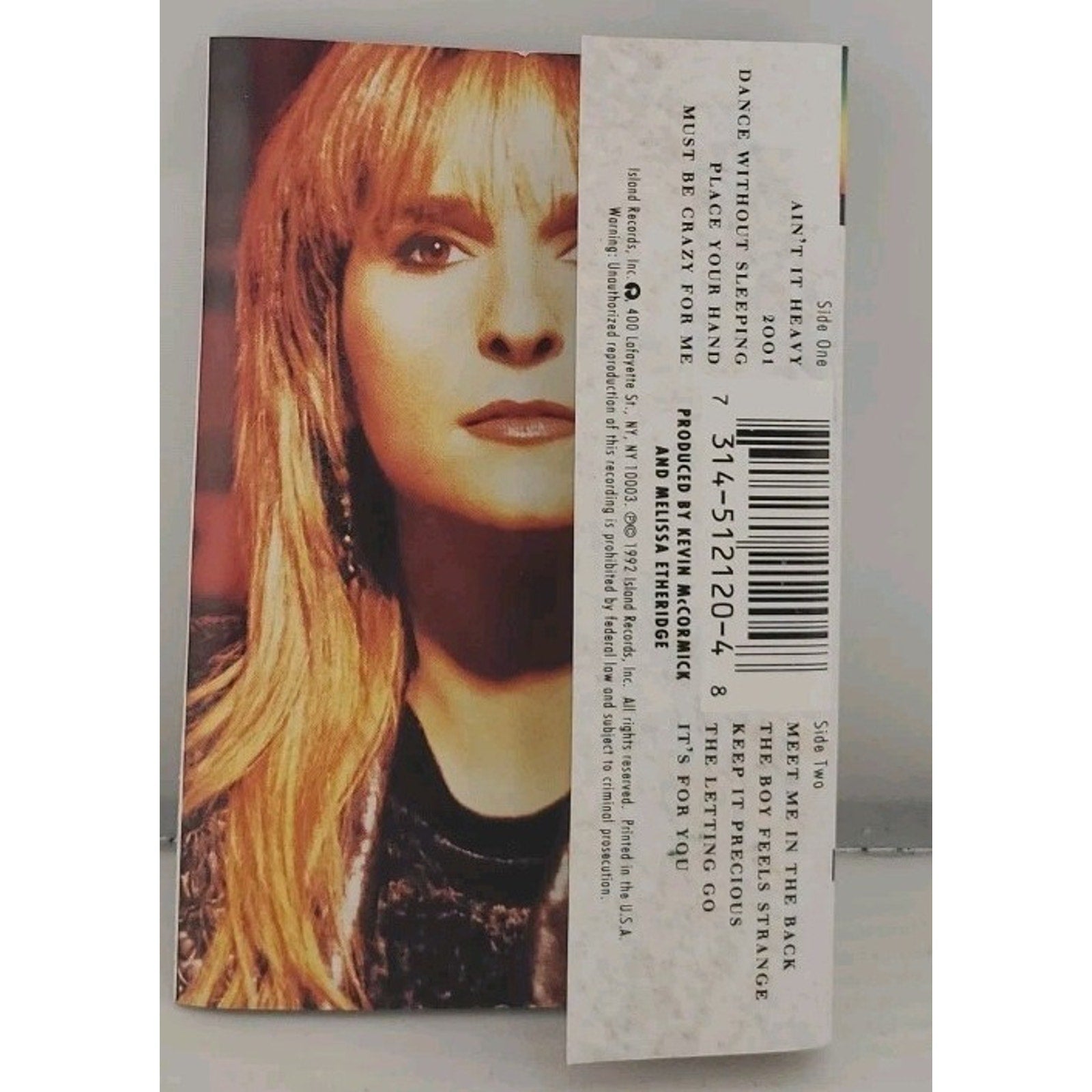 Never Enough by Melissa Etheridge (Cassette, Mar-1992, Island (Label))