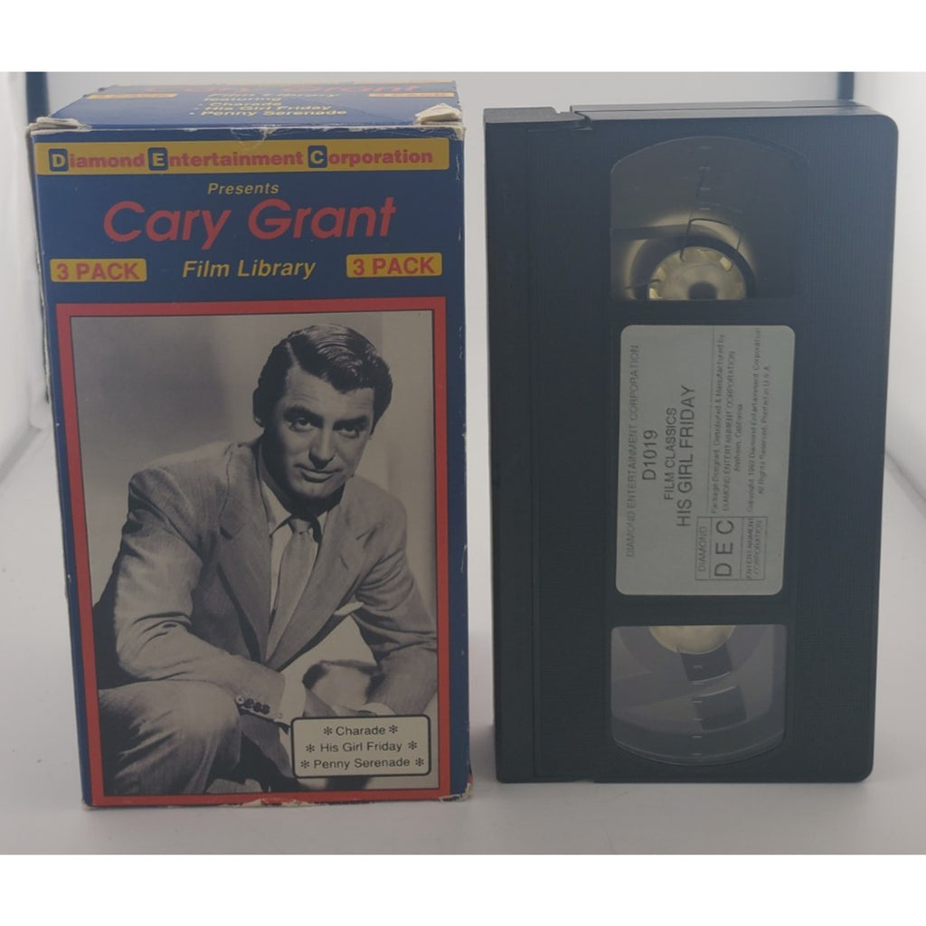 Cary Grant 3 - Pack - Charade / His Girl Friday / Penny Serenade (VHS)