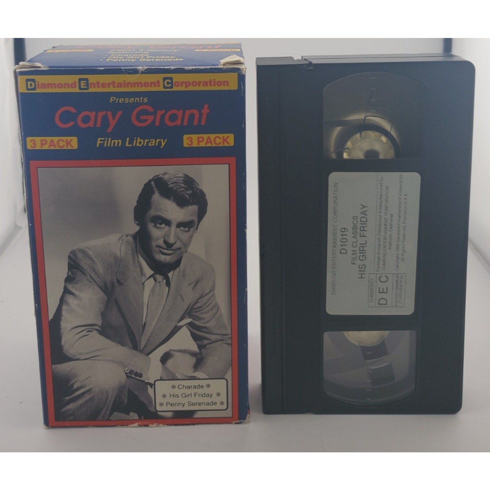 Cary Grant 3 - Pack - Charade / His Girl Friday / Penny Serenade (VHS)