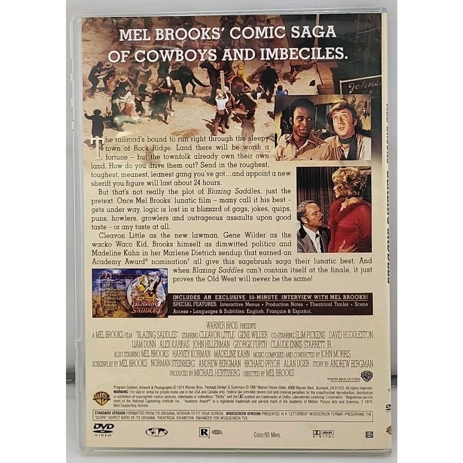 Blazing Saddles (DVD, 1974)