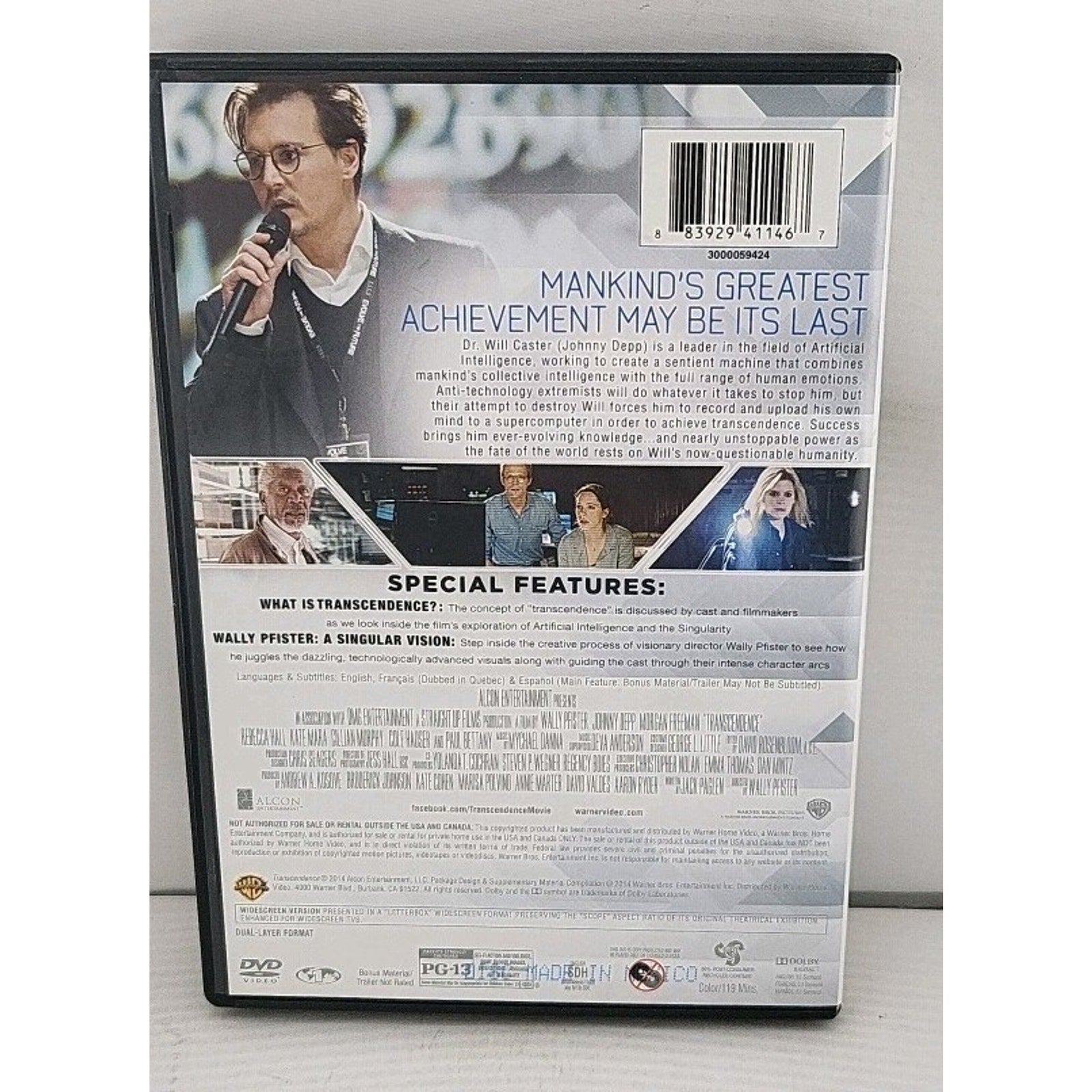 Transcendance (DVD, 2014)
