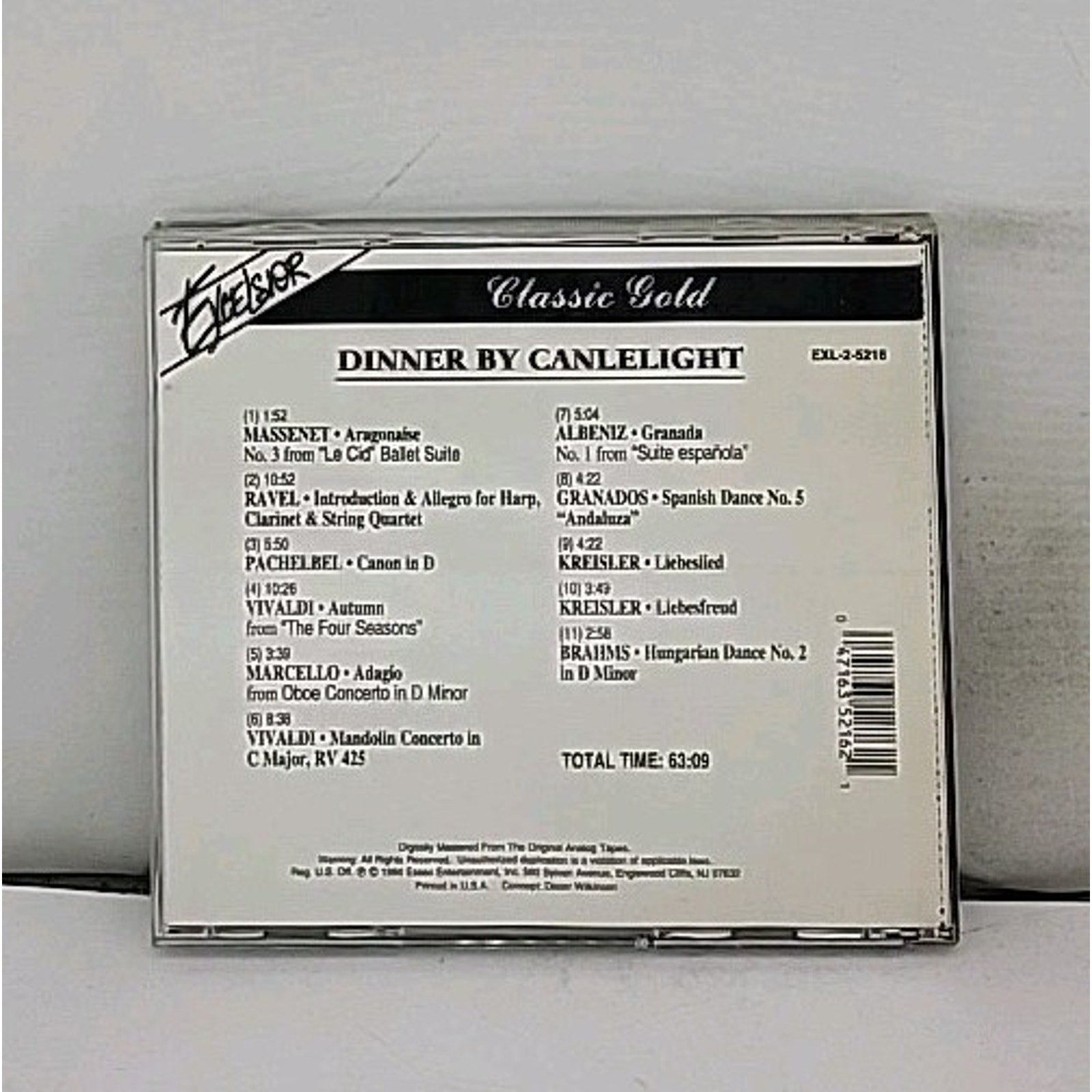 Dinner by Candlelight EXCELSIOR Classic Gold - Audio CD