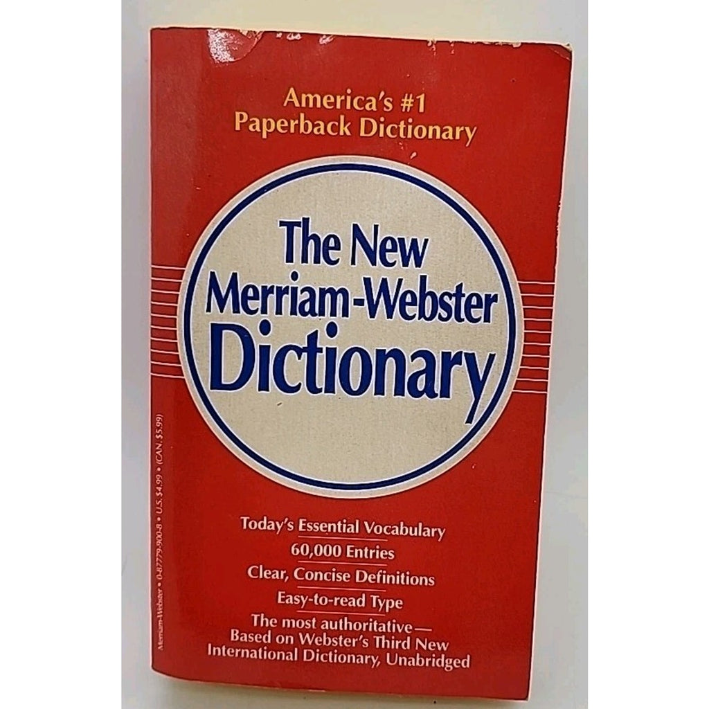 New Merriam-Webster Dictionary by Inc. Staff Merriam-Webster (1989, Trade Paperb