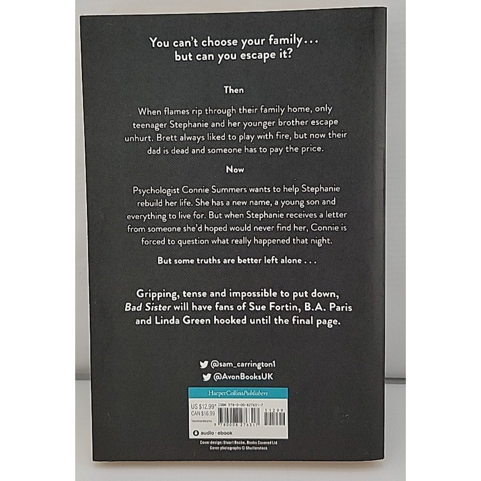 Bad Sister by Sam Carrington (2018, Uk-B Format Paperback)