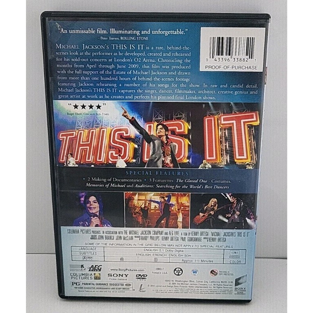Michael Jackson's this Is It (DVD, 2009)