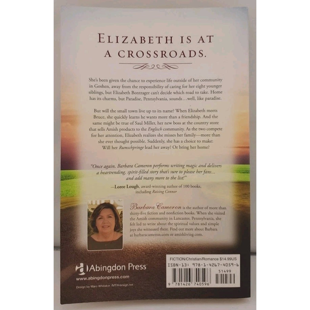 Road Unknown : Amish Roads Series - Book 1 by Barbara Cameron (2014, Paperback)