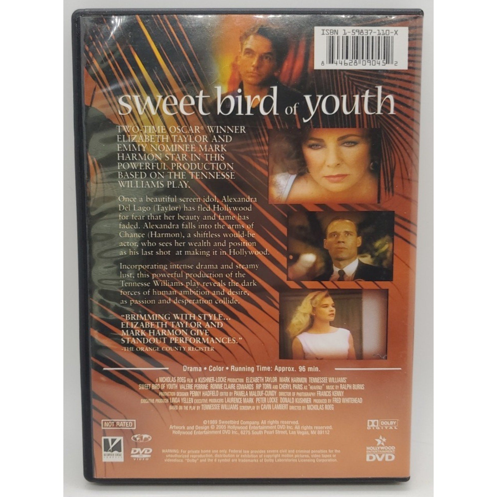 Sweet Bird of Youth (DVD, 1989)