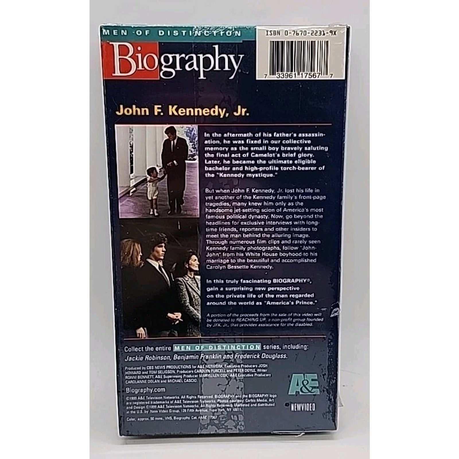 Biography: John F. Kennedy Jr.: 1960-1999 (VHS, 1999) *Brand New*