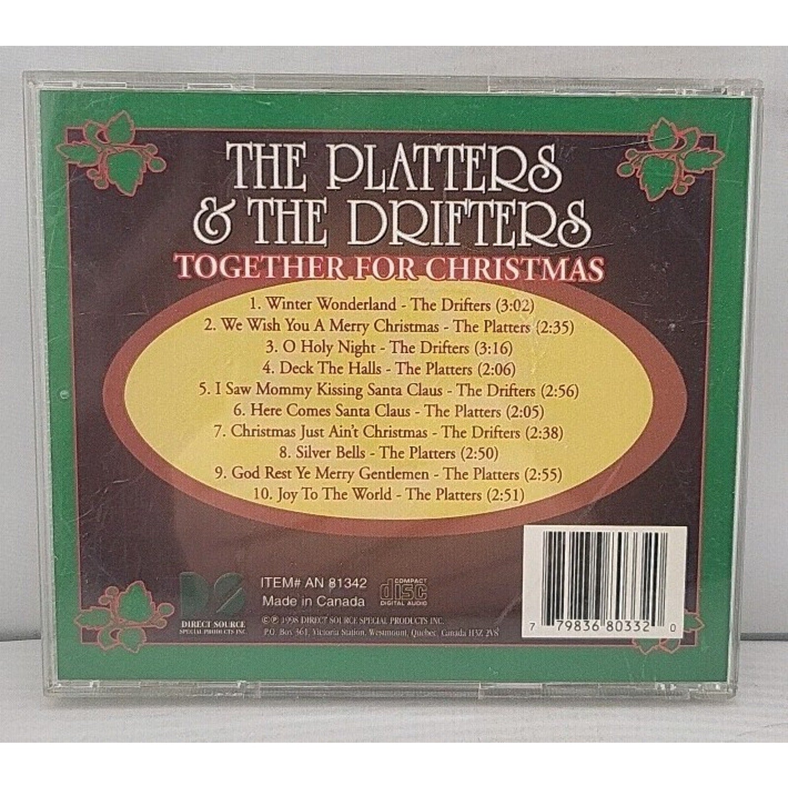 The Platters & The Drifters Together For Christmas (CD, 1998, Holiday Music)
