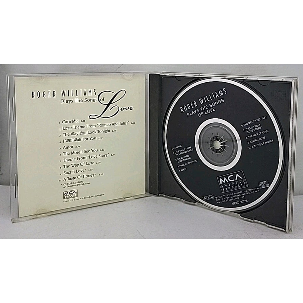 Plays the Songs of Love by Roger Williams (CD, 1995)