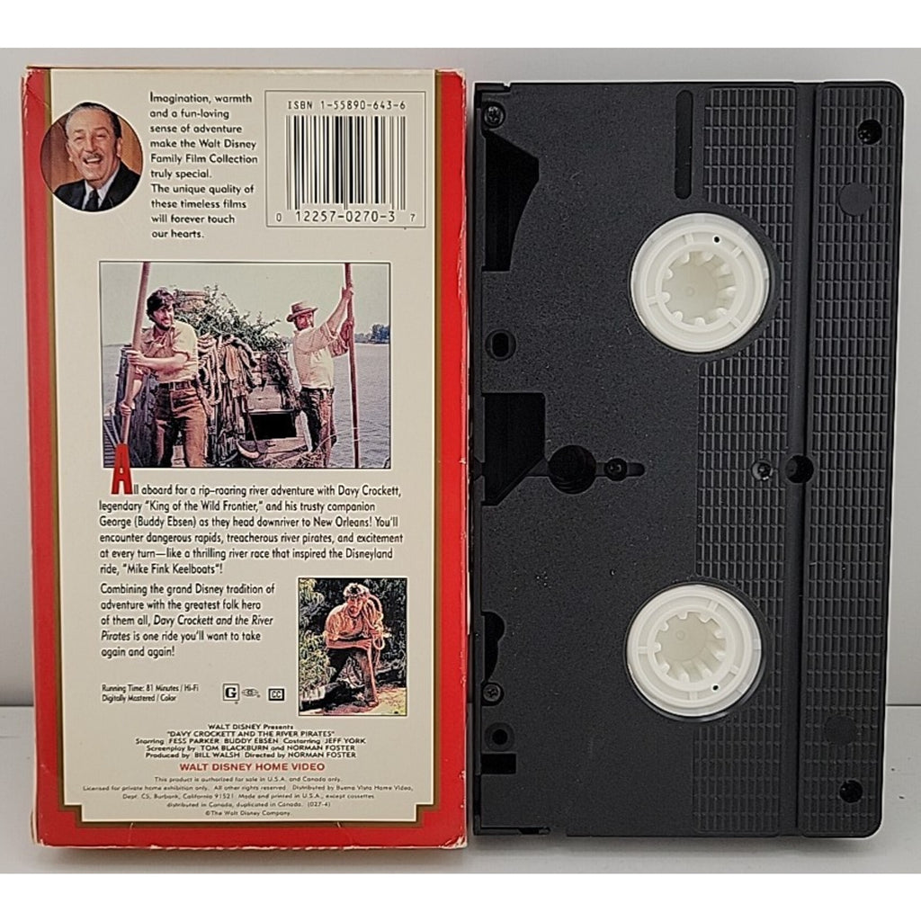 Davy Crockett and the River Pirates (VHS, 1997)