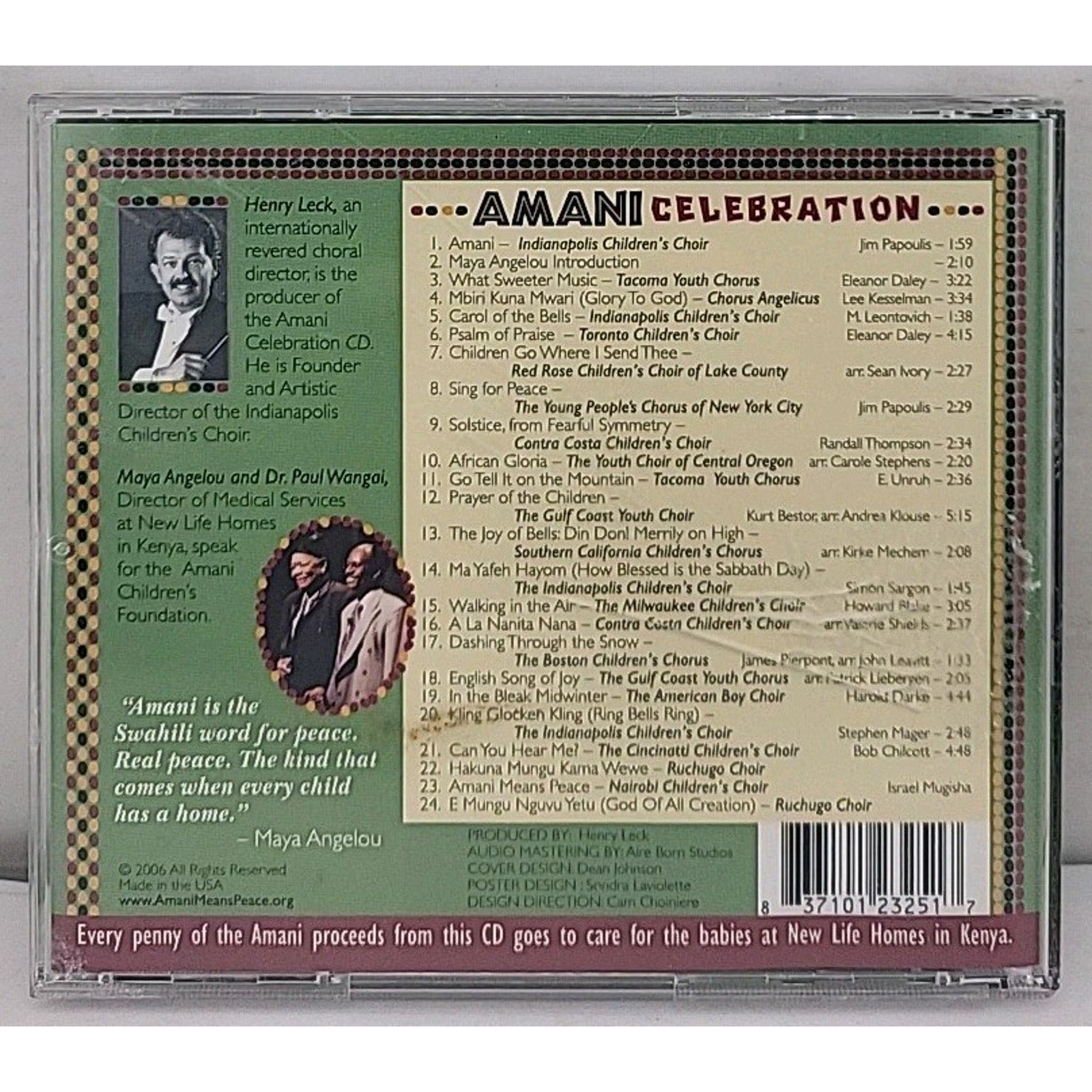 Amani Celebration - Audio CD By Childrens Choir
