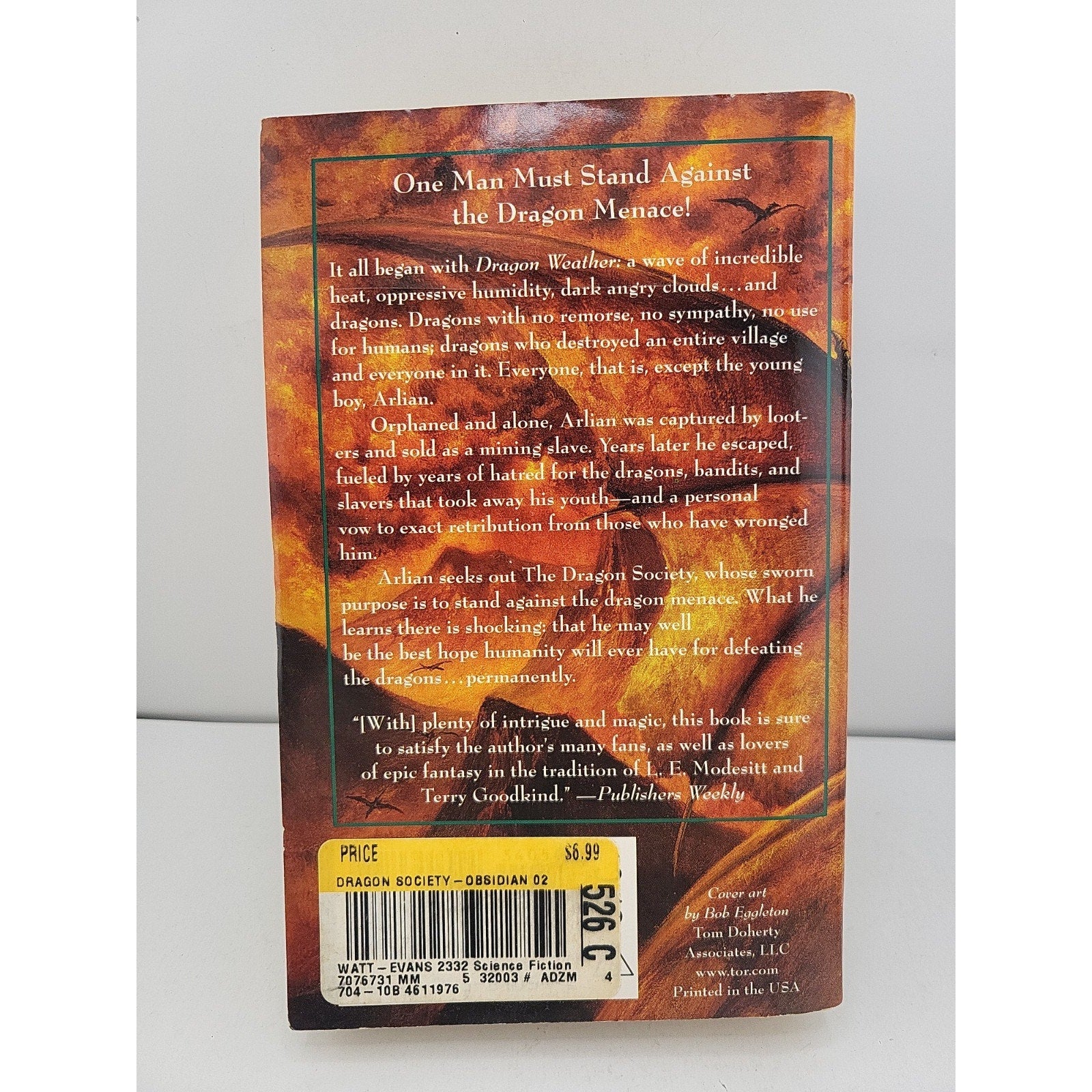 Dragon Society by Lawrence Watt-Evans (2003, Mass Market)
